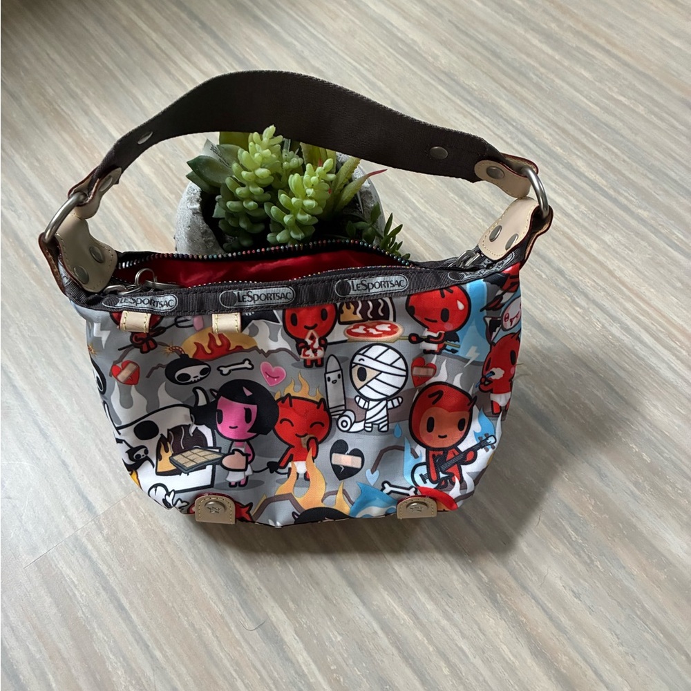 TokiDoki X LeSportsac inferno print mini Bag